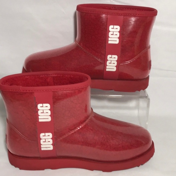 UGG Brand Classic Clear Mini Waterproof Rain Boot Size or 38 EU